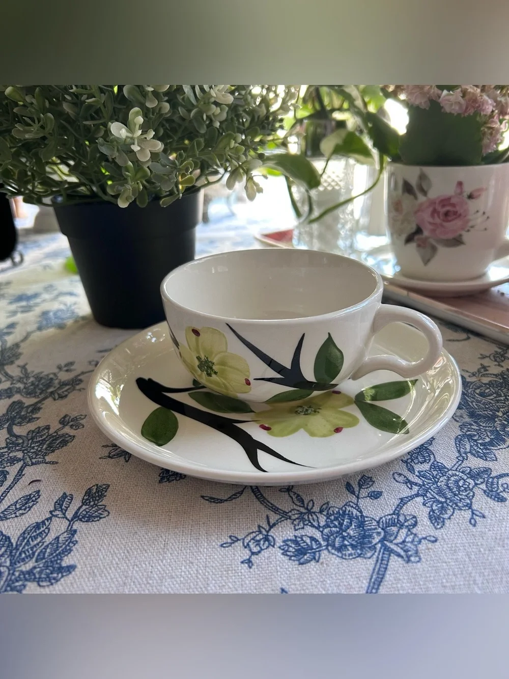 “Dixie Dogwood” Cup and Saucer Set